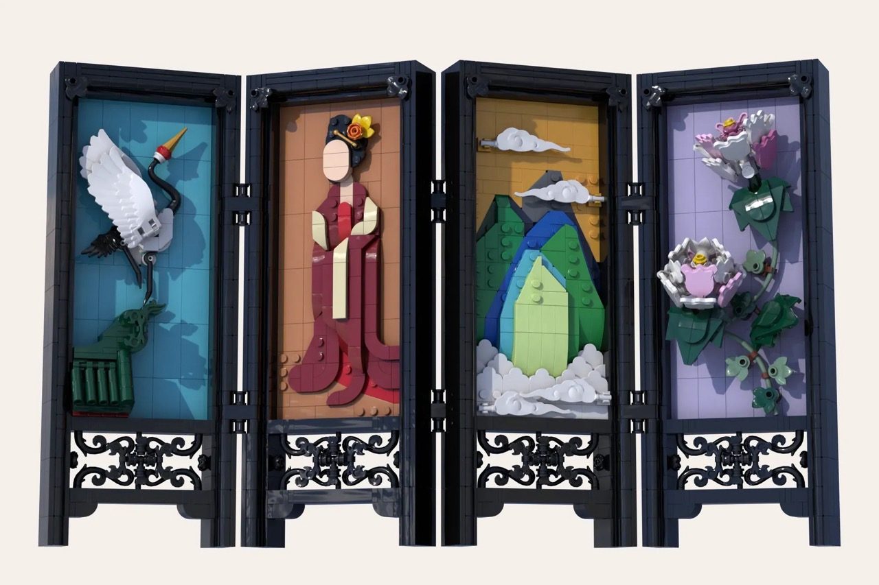 LEGO® Ideas Chinese Folding Screen Reaches 10K Support with Stunning Traditional Art Build (4859) ,  brick.news