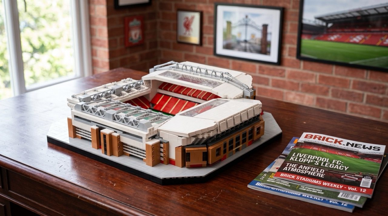 LEGO® Anfield Stadium - Os Adeptos do Liverpool FC Têm Finalmente o Seu Estádio