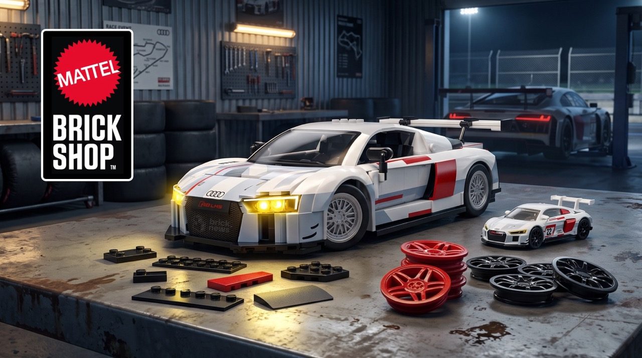 Audi R8 LMS Deluxe Version - o GT3 da Mattel Brick Shop ganha peças de fibra de carbono e 861 no total