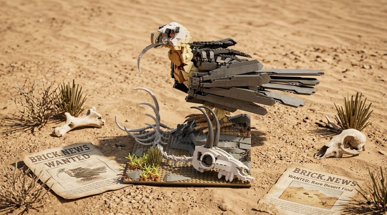 LEGO® Ideas Bearded Vulture Soars to 10,000 Supporters With Movable Wings