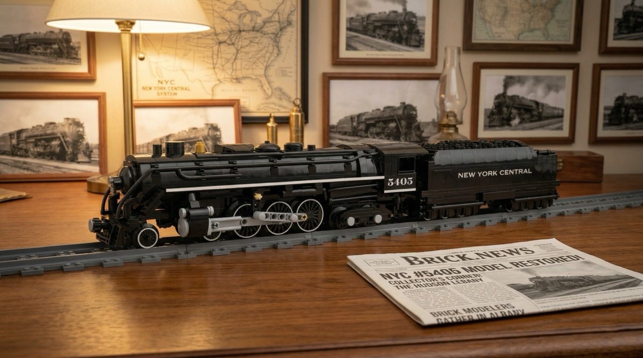LEGO® Ideas New York Central Hudson Locomotive Reaches 10,000 Supporters