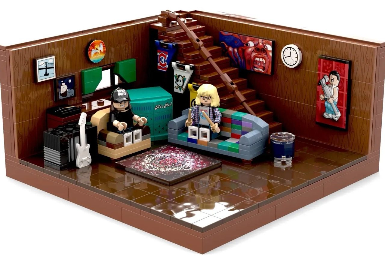 LEGO® Ideas Wayne's World Basement Studio Set Brings '90s Nostalgia to Life — brick.news