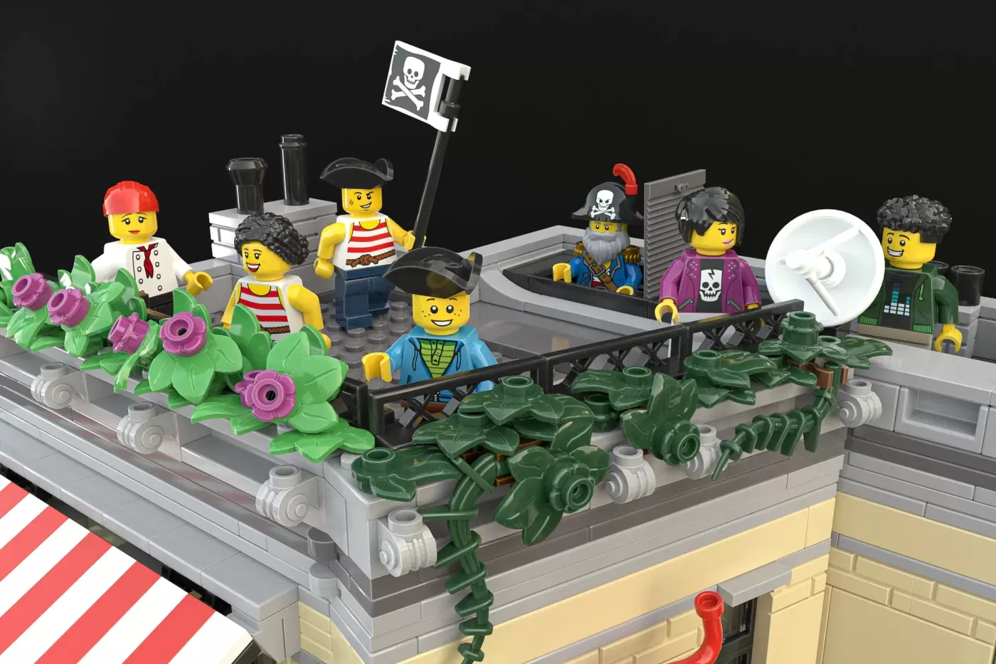 Ahoy Matey! LEGO® Ideas Pirate Restaurant Hits 10,000 Supporters (10000) — finished model