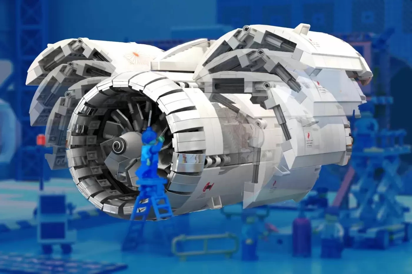 Aircraft Engine Workshop Reaches 10K on LEGO® Ideas with Working Turbofan at Minifigure Scale — aircraft engine workshop r…