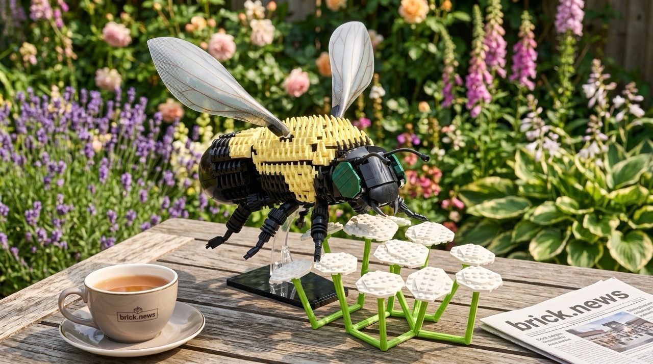 Projeto LEGO® Ideas Fuzzy Bumble Bee Voa Para a Fase de Avaliação