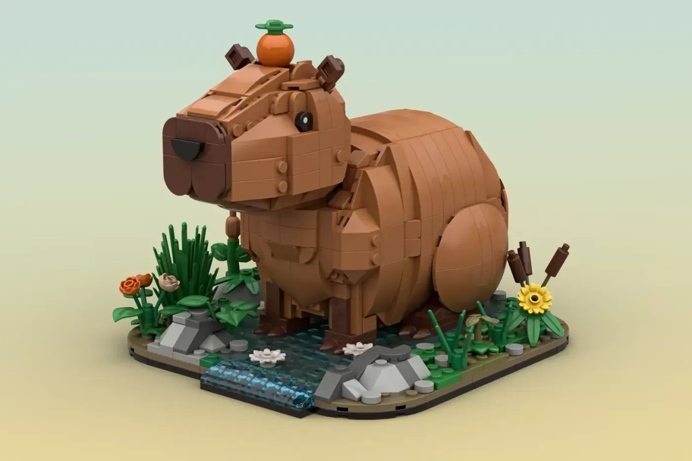 Capybara's Happy Place - En ode i 1.000 klodser til planetens mest afslappede dyr