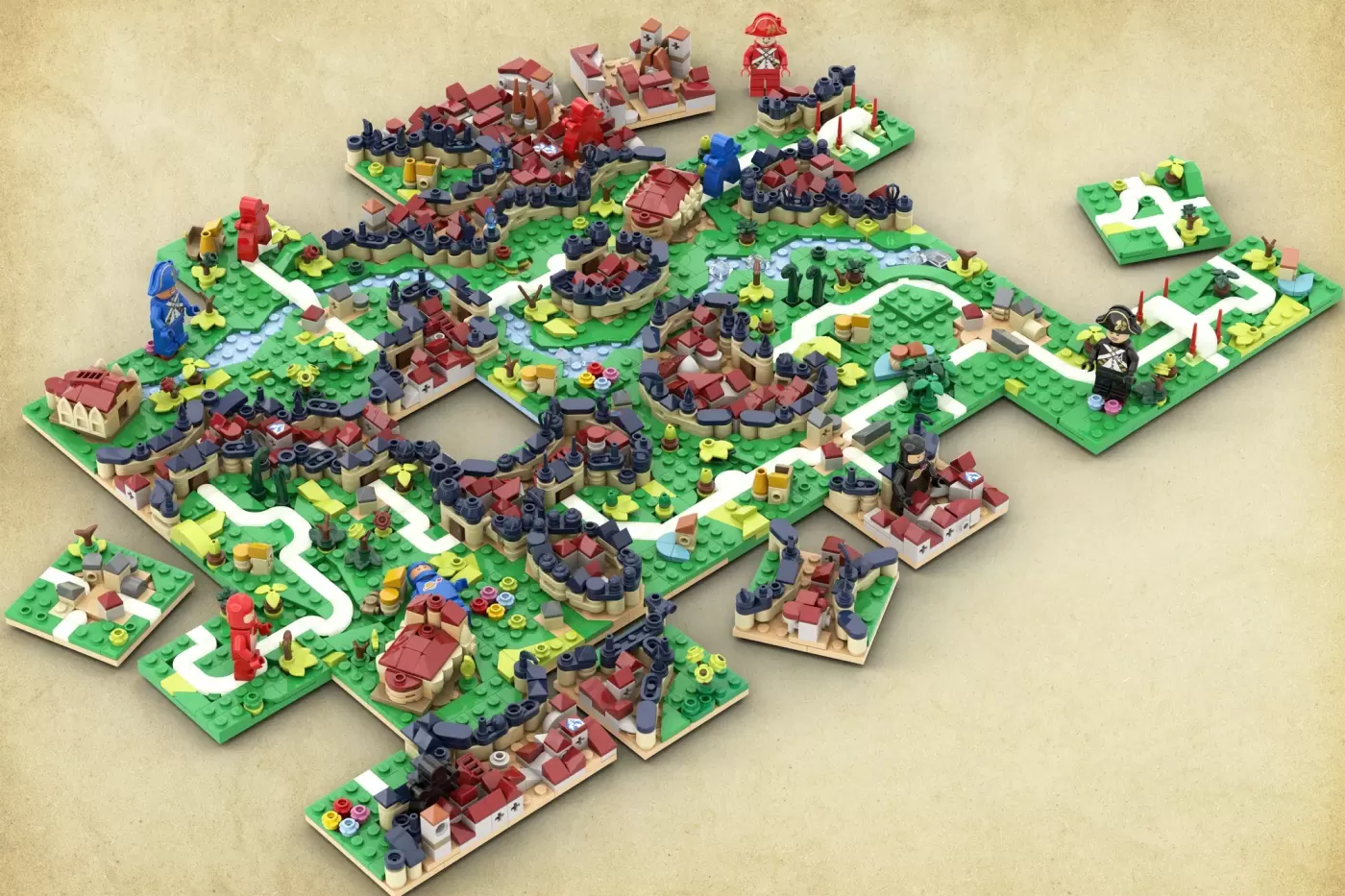 Carcassonne LEGO® Ideas - Medieval Tile Game Meets Brick-Built Brilliance — carcassonne legor ideas medieval tile game mee…