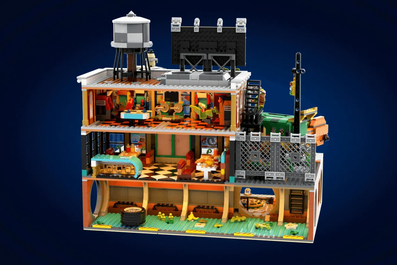 Cowabunga! LEGO® Ideas Teenage Mutant Ninja Turtles 1987 Set Reaches 10K Support ,  contents