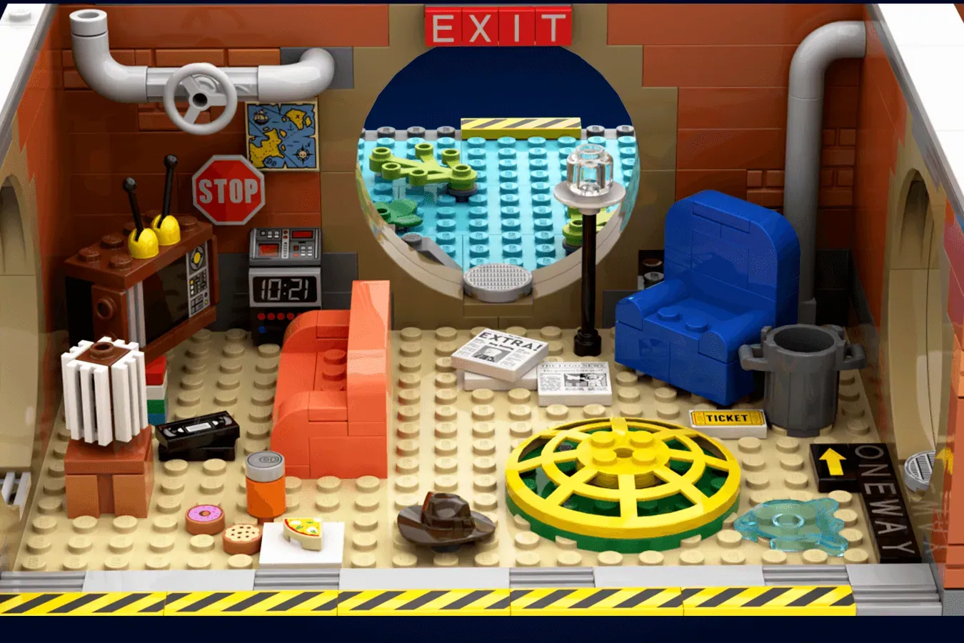 Cowabunga! LEGO® Ideas Teenage Mutant Ninja Turtles 1987 Set Reaches 10K Support ,  finished model