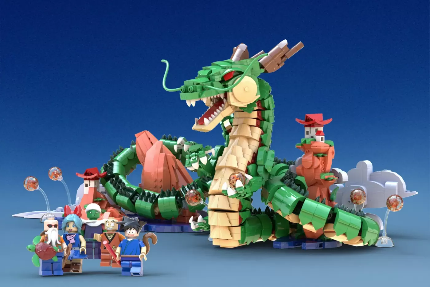 Shenron em LEGO® Ideas - o dragão eterno em 2870 peças que um tema oficial pode fazer descarrilar