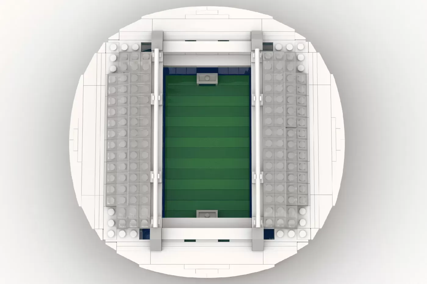 Dragon's Den: FC Porto Fan Creates Stunning LEGO® Estádio Do Dragão — side view