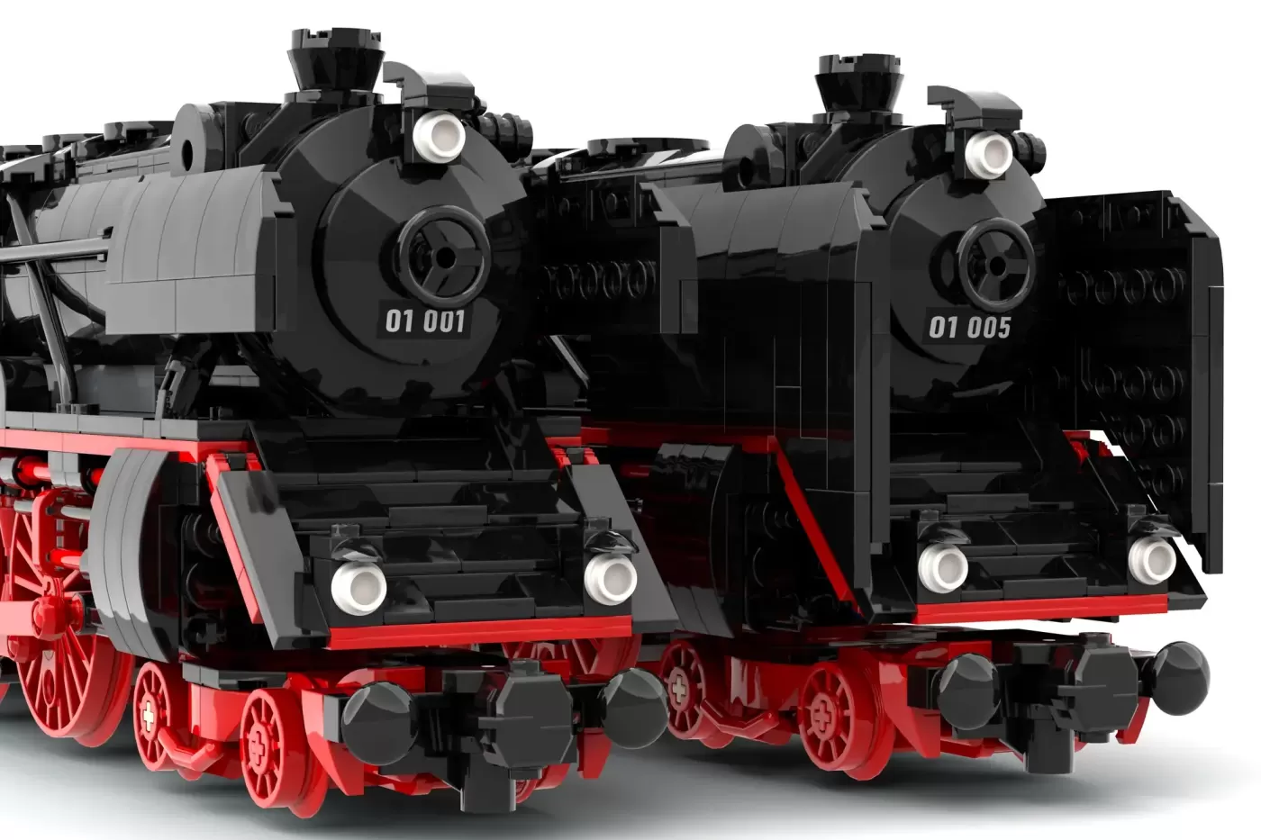 German Steam Train BR01 Series Celebrates 100 Years with LEGO® Ideas Turntable Model — contents