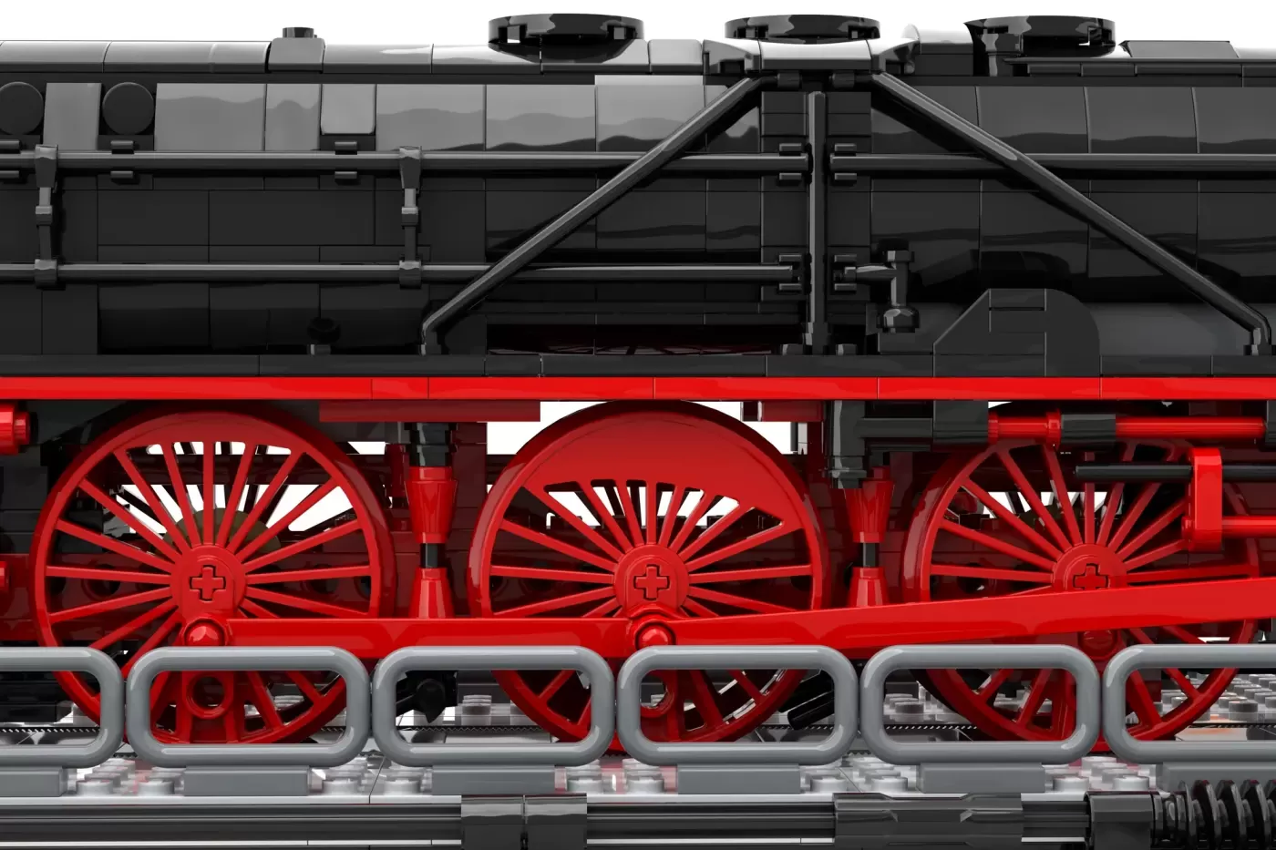 German Steam Train BR01 Series Celebrates 100 Years with LEGO® Ideas Turntable Model — side view