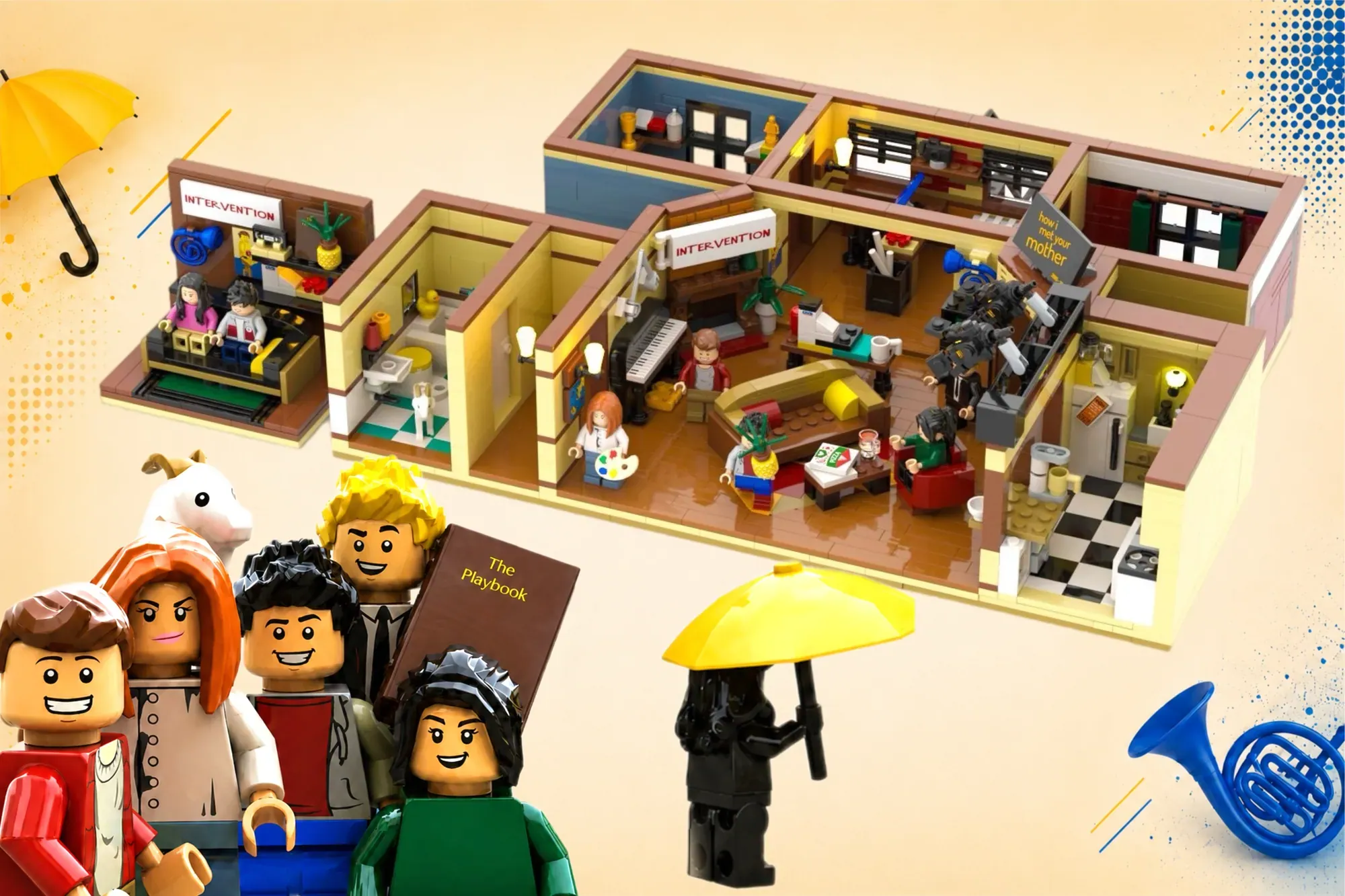 How I Met Your Mother Gets a 1,400-Piece LEGO® Apartment - Blue French Horn Included