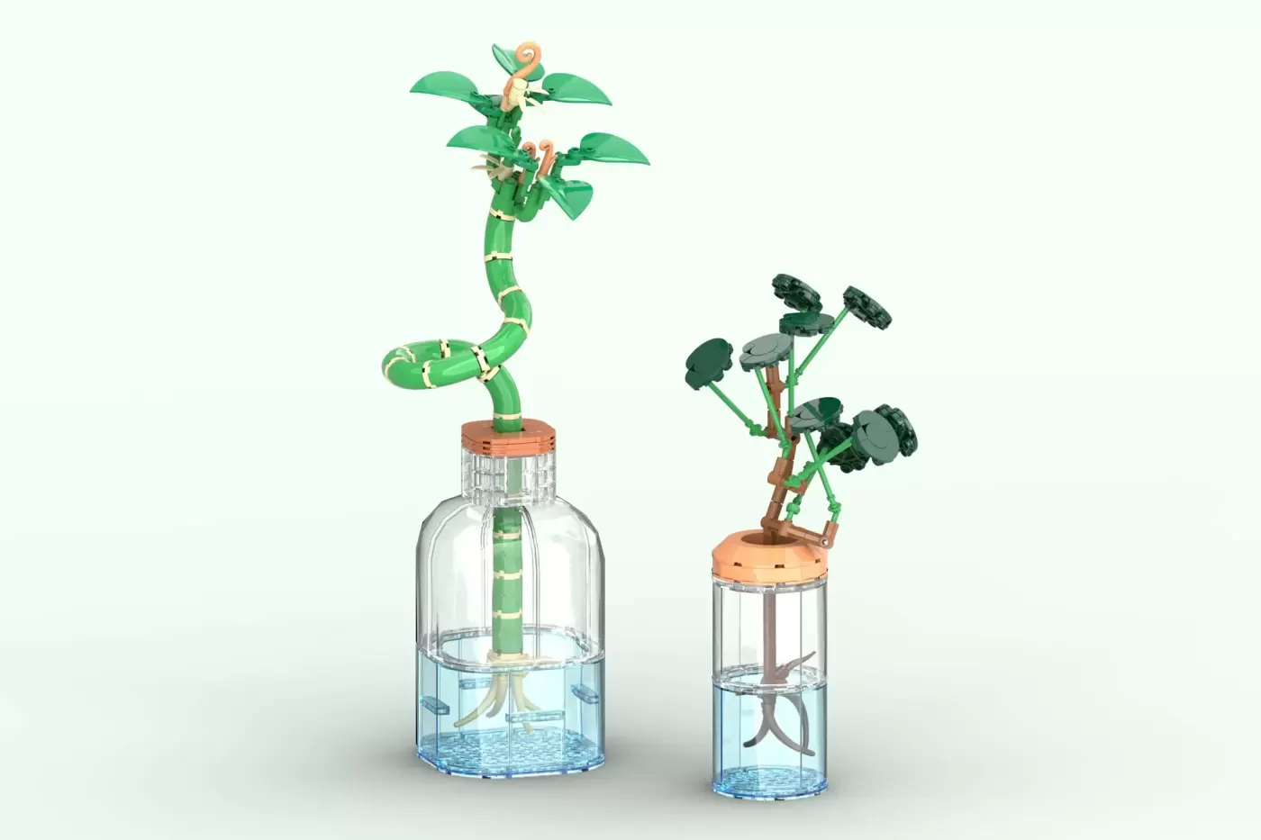 Hydroponic Collection - Four Plant Displays That Hit 10,000 LEGO® Ideas Supporters (10000) — hydroponic collection four pl…