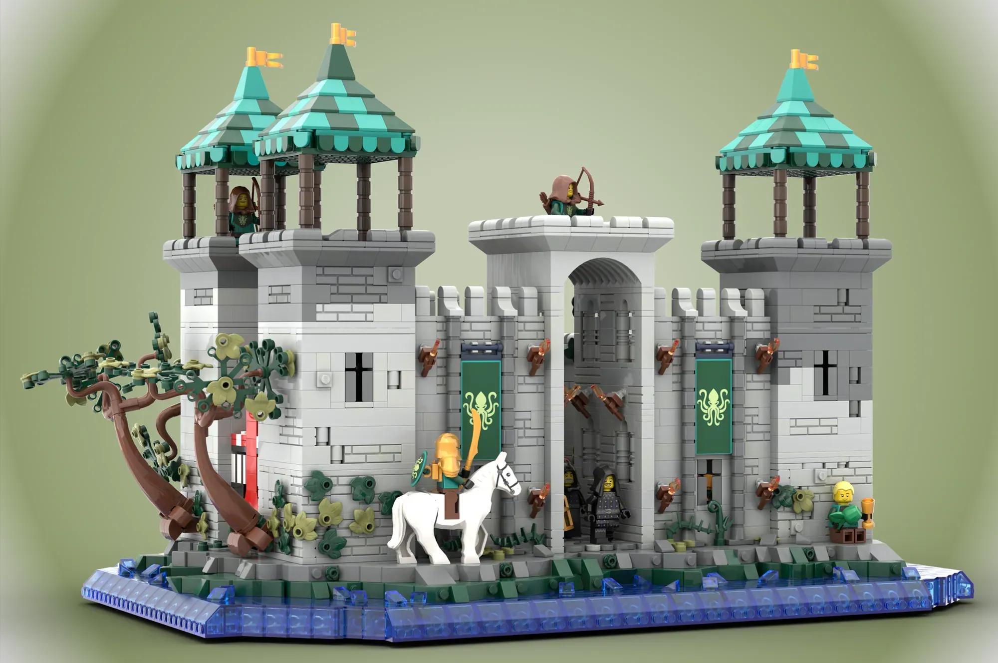 Kraken's Court - A Sea-Bound LEGO® Castle Ruled by Tentacled Kings