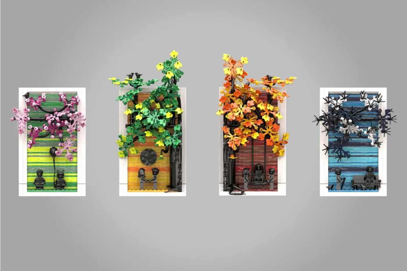 Four Seasons of Life: o projeto LEGO® Ideas que retrata as fases da vida em quadro