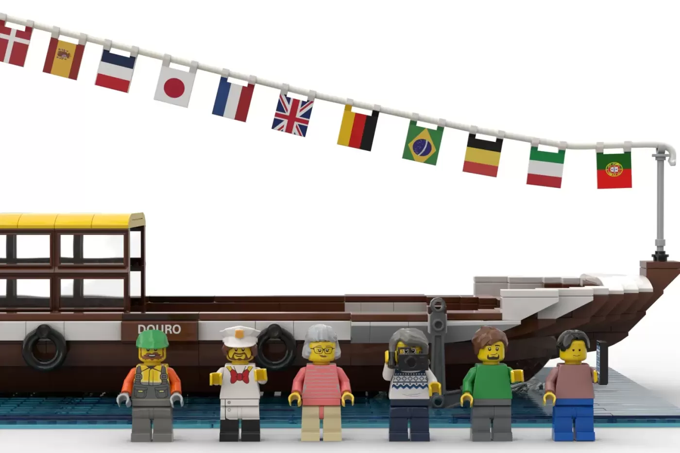 LEGO® Ideas Rabelo Boat Brings Portuguese Maritime Heritage to Life — build progress