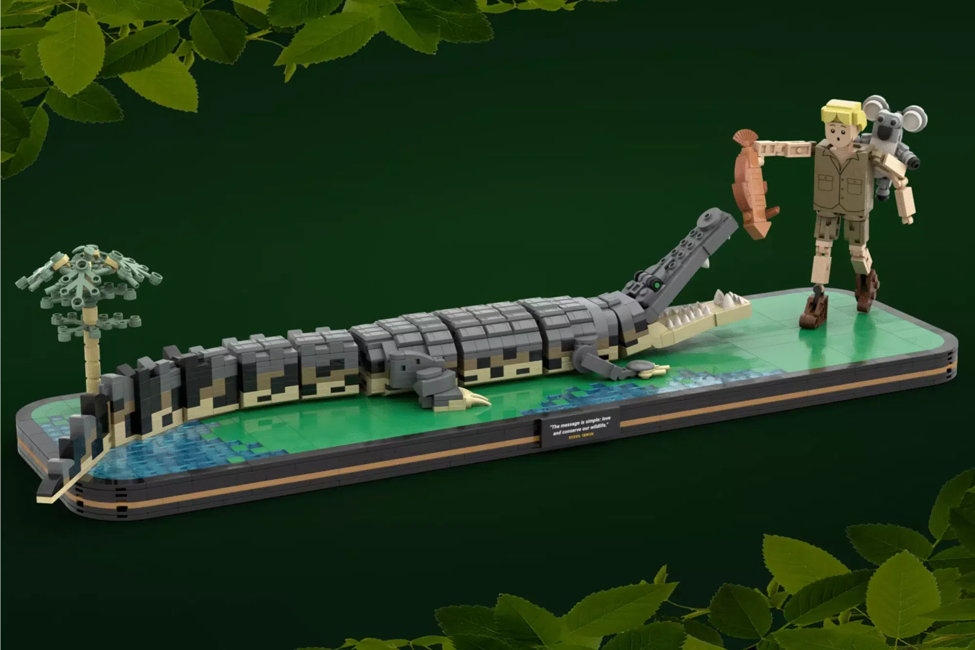 LEGO® Ideas Steve Irwin Crocodile Hunter Set Reaches 10,000 Supporters