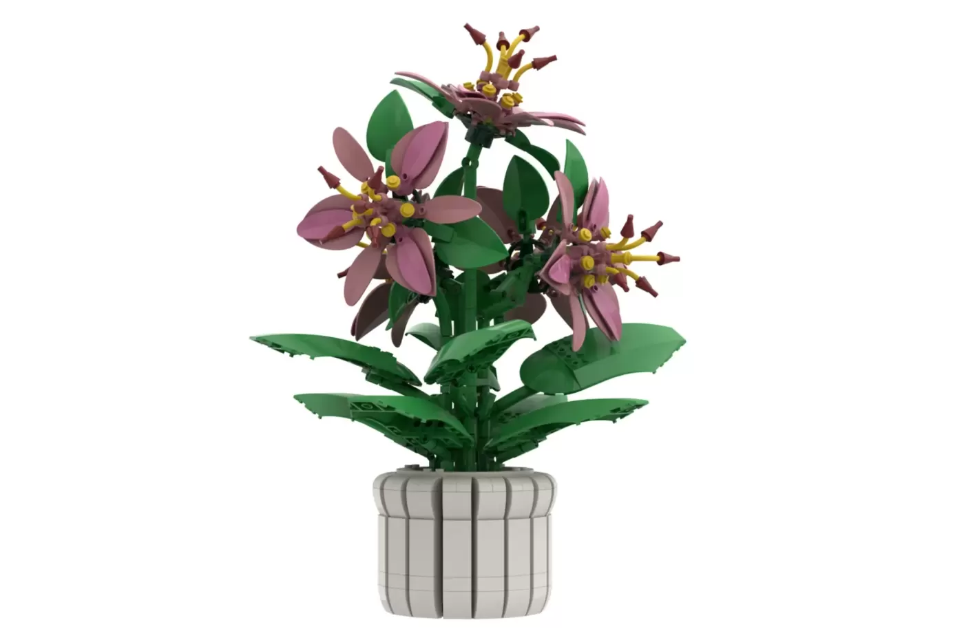 LEGO® Pink Lily Botanical Display Hits 10,000 Supporters on Ideas Platform (10000) ,  brick.news