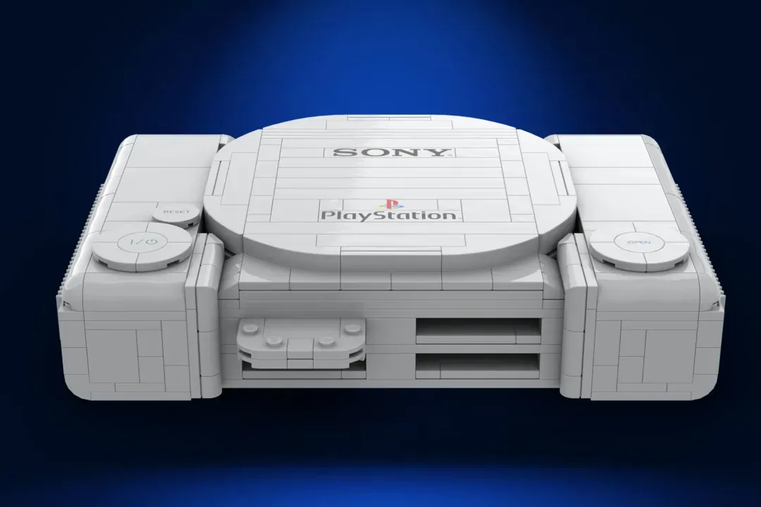 LEGO® PlayStation 1 Console Hits 10K Support on Ideas Platform ,  side view
