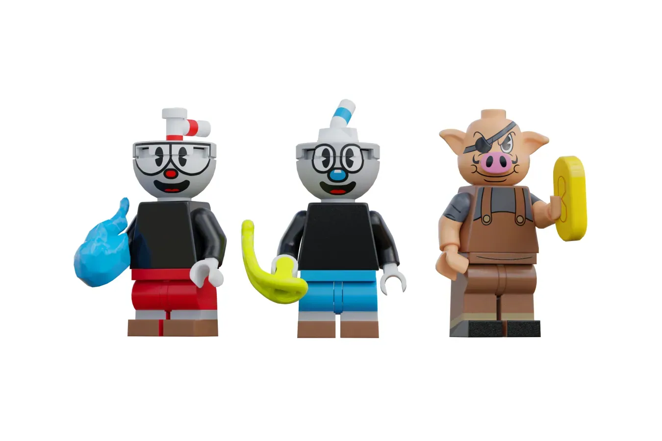 Cuphead em LEGO® Ideas - a batalha contra o Cagney Carnation em 868 peças