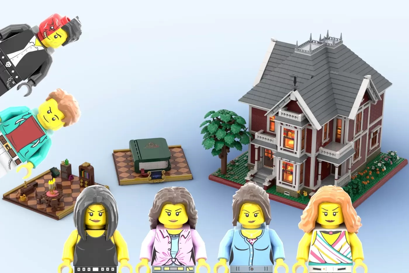 LEGO® Ideas Charmed Halliwell Manor: a mansão vitoriana com o Livro das Sombras