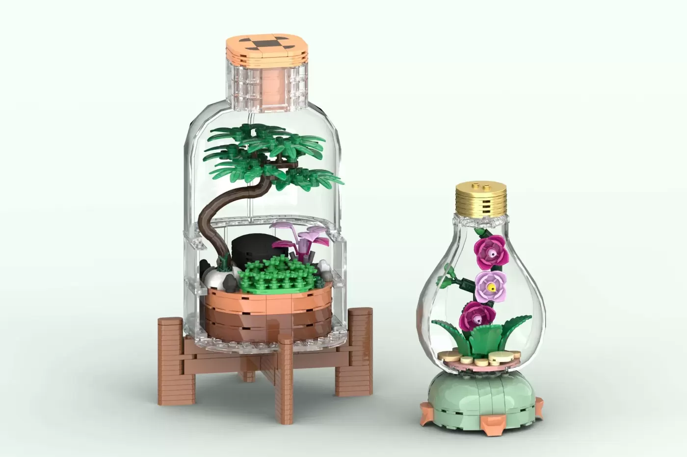 LEGO® Ideas Terrarium Collection Reaches 10,000 Supporters with Four Mini Ecosystems (10000) — legor ideas terrarium colle…
