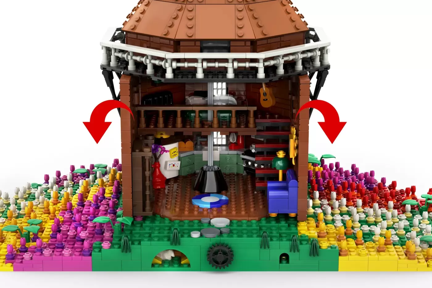 LEGO® Tulip Field Windmill - A Dutch Dream Worth Supporting ,  legor tulip field windmill dutch dream worth supporting img …