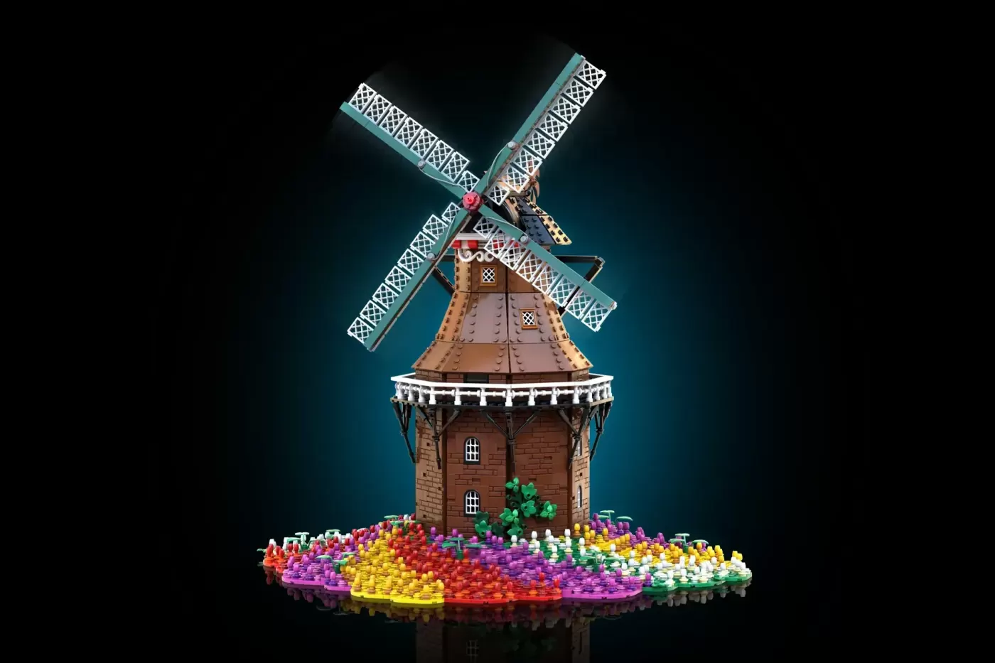 LEGO® Tulip Field Windmill - A Dutch Dream Worth Supporting