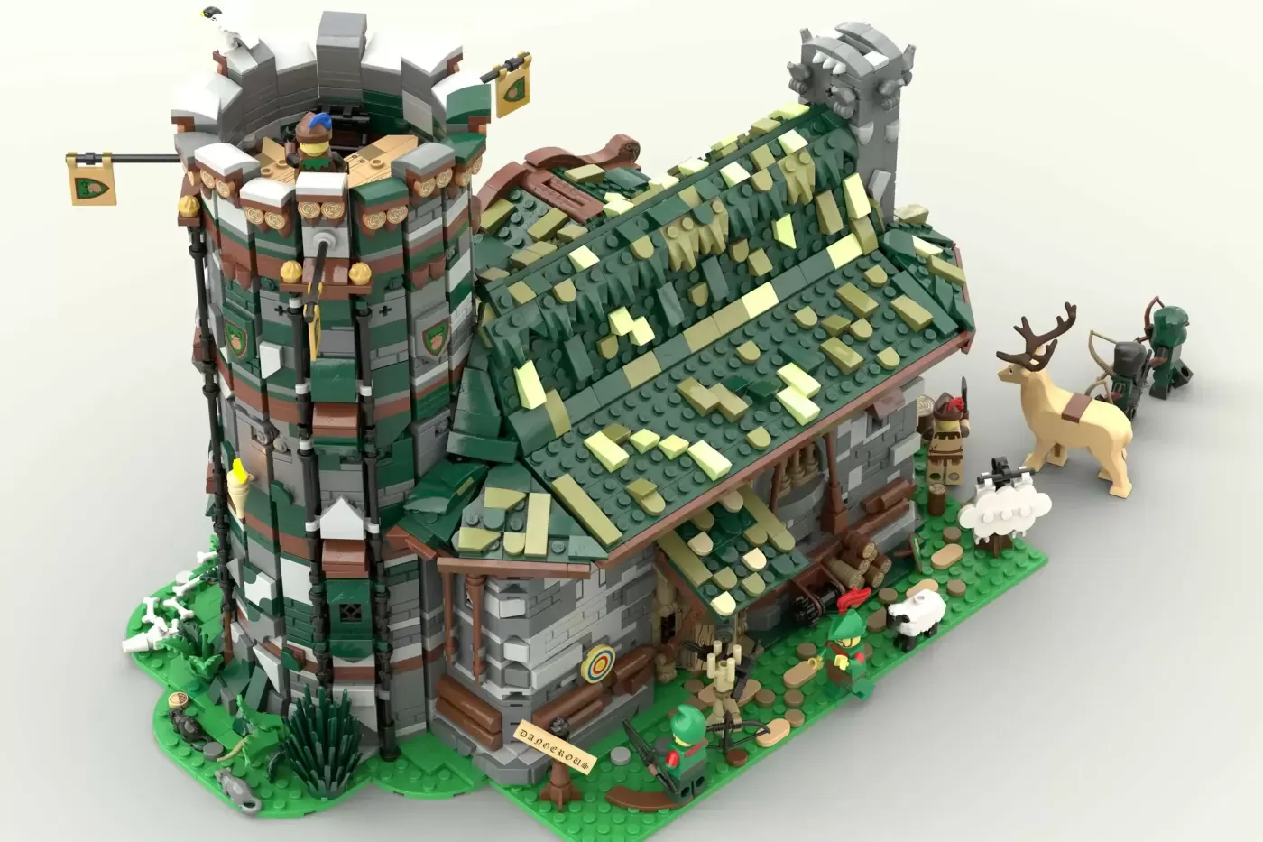 Medieval Hunter's Hut LEGO® Ideas Set Reaches 10,000 Supporters with Epic Castle Design (10000) ,  medieval hunters hut leg…