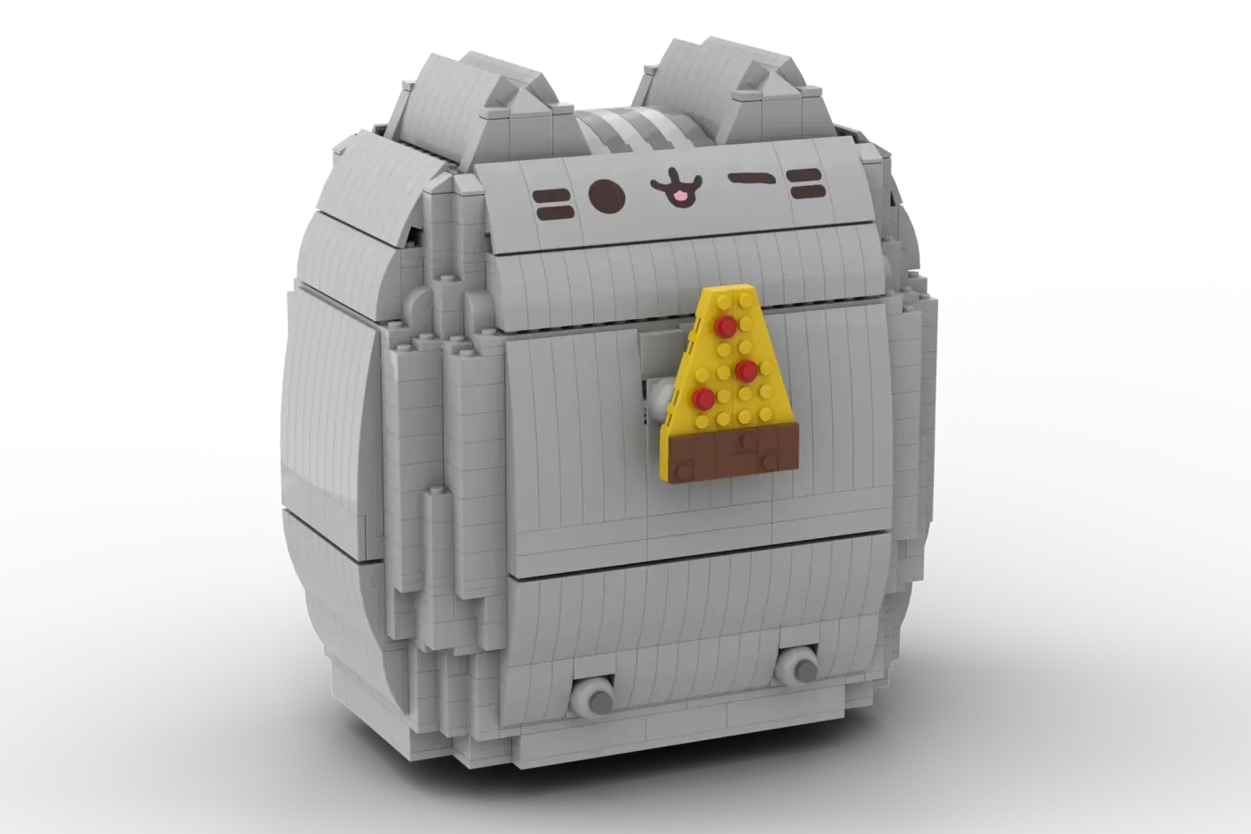 Pusheen With Pizza LEGO® Ideas Set Reaches 10,000 Supporters and Heads to Review (10000) , brick.news