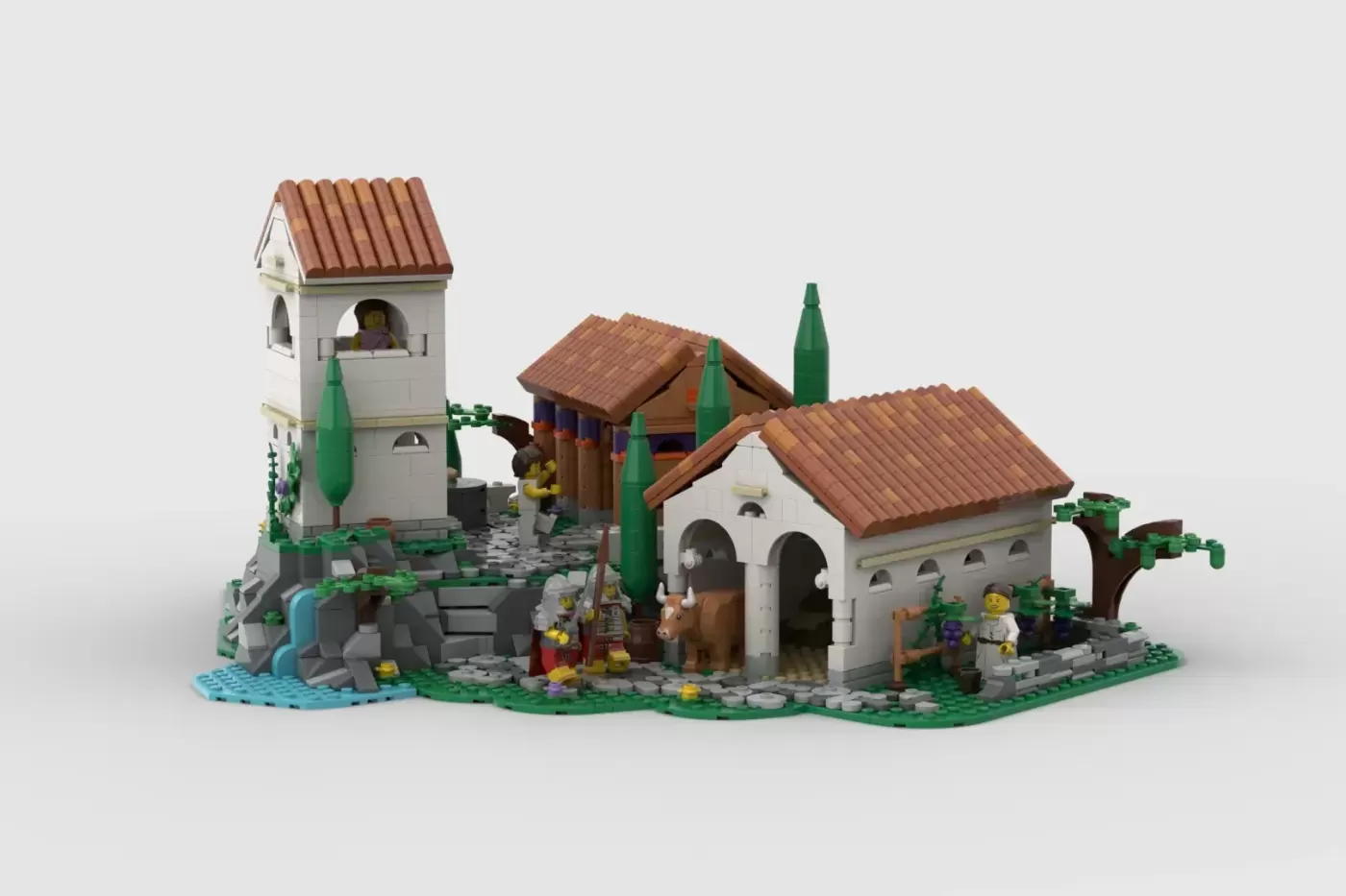 Roman Town LEGO® Ideas Project Reaches 10,000 Supporters