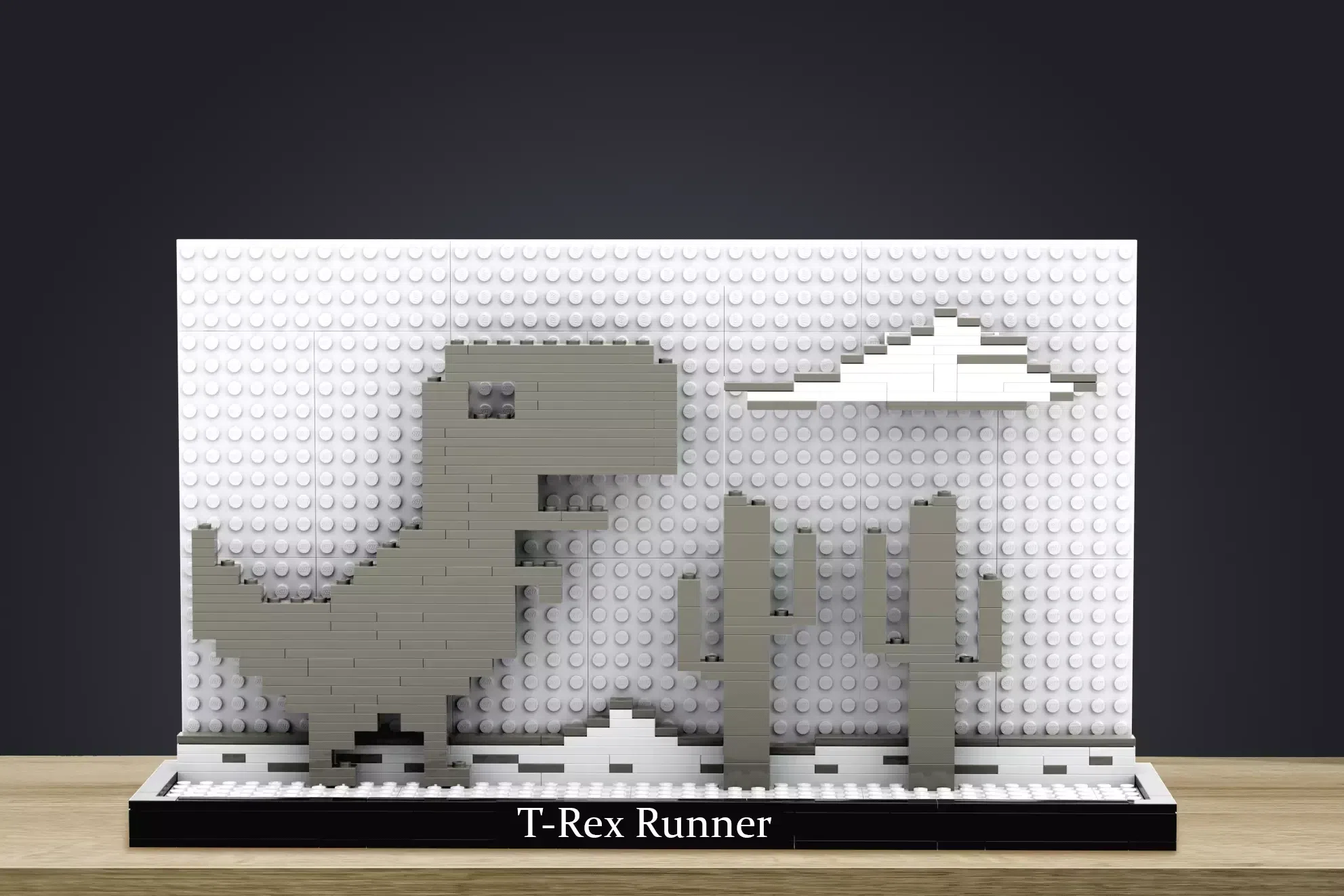 O Dinossauro Offline do Google Chrome Salta para as Peças LEGO® em Modo Congelado