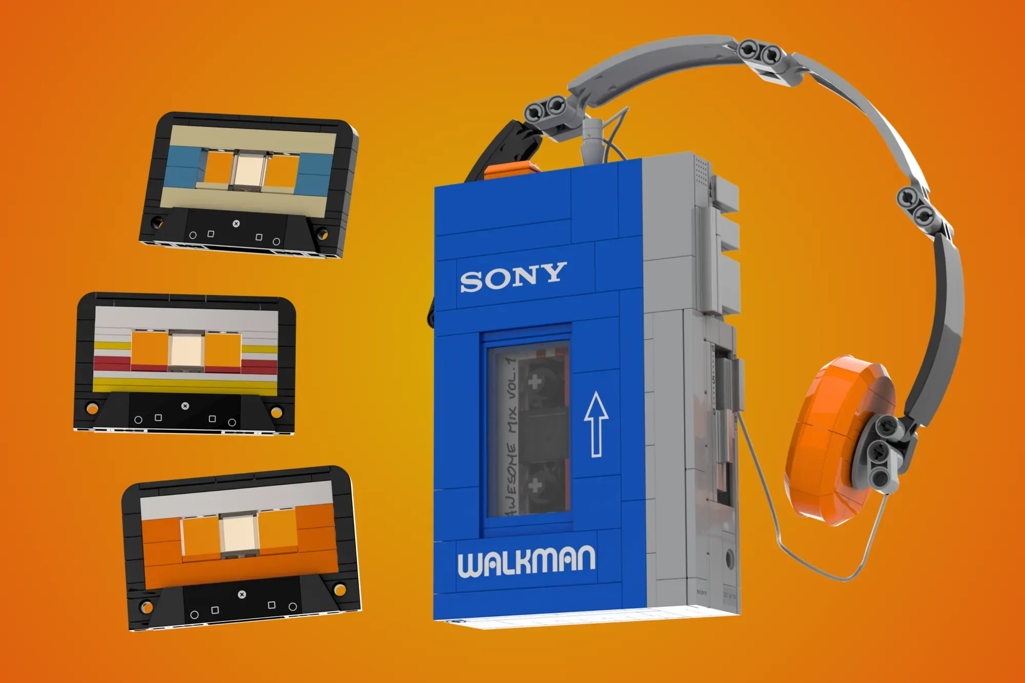 The Sony Walkman Rewinds Onto LEGO® Ideas - 520 Bricks of 80s Nostalgia