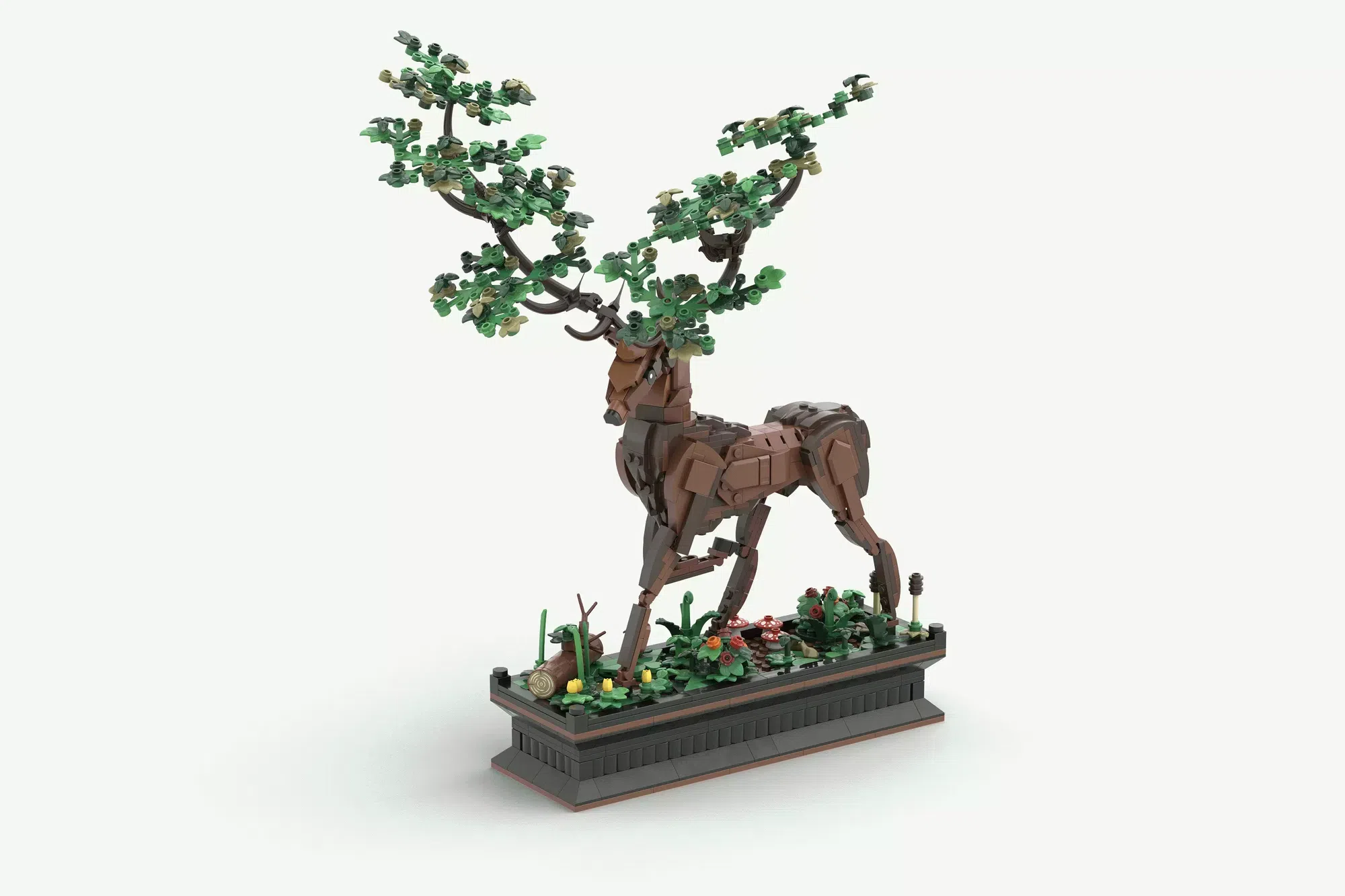 The Stag of Seasons - Nordic Legend Meets Brick-Built Beauty