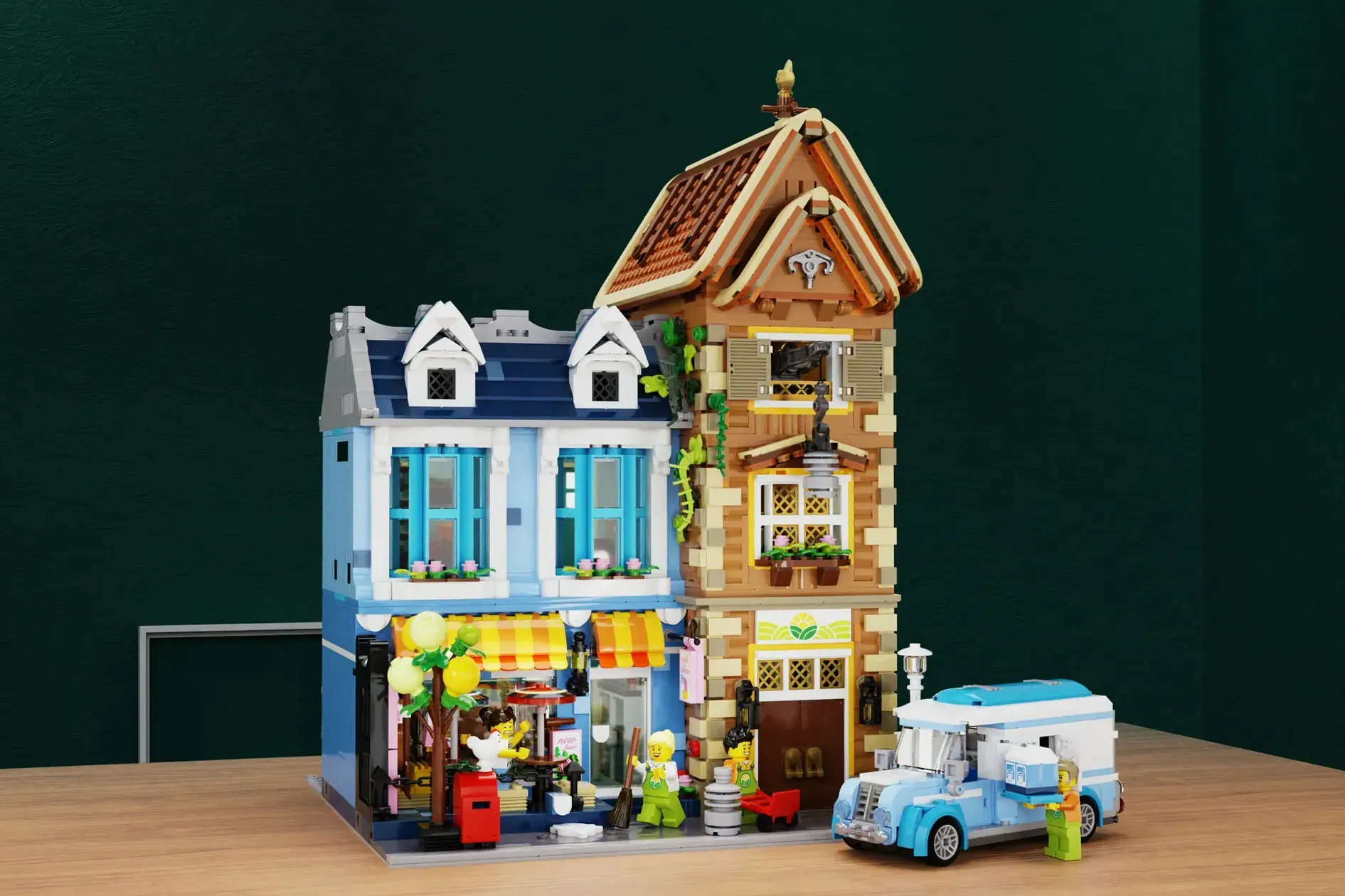 This 2,980-Piece LEGO® Milk and Cheese Shop Hit 10,000 Supporters