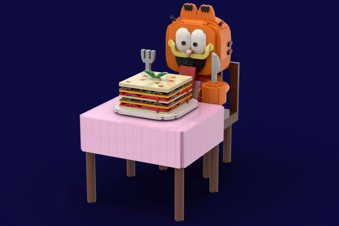 This LEGO® Ideas Garfield Build Serves Up Lasagne - Just In Time for His 50th