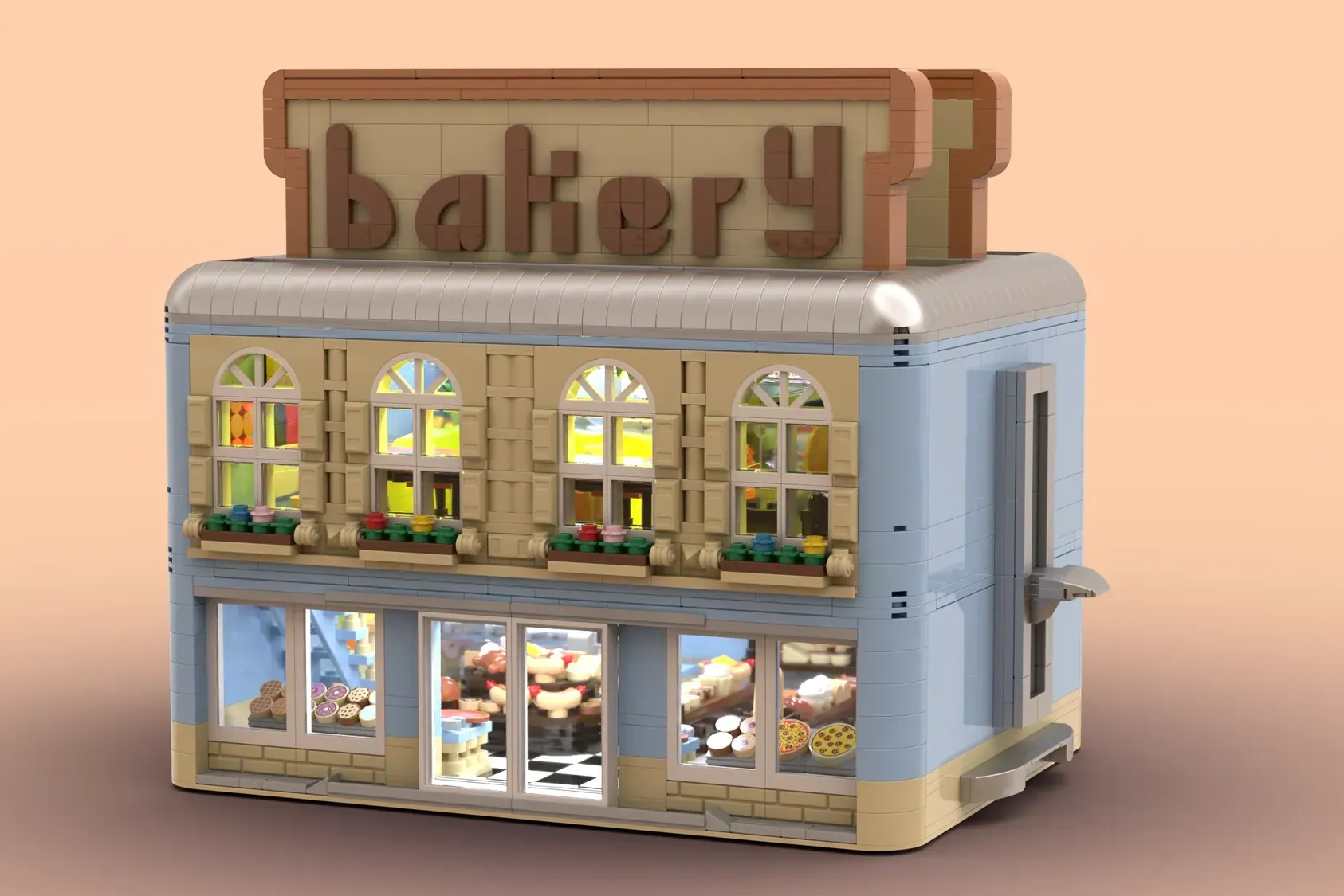Toaster Bakery em LEGO® Ideas - a padaria com mais de 2000 peças que por trás é uma torradeira