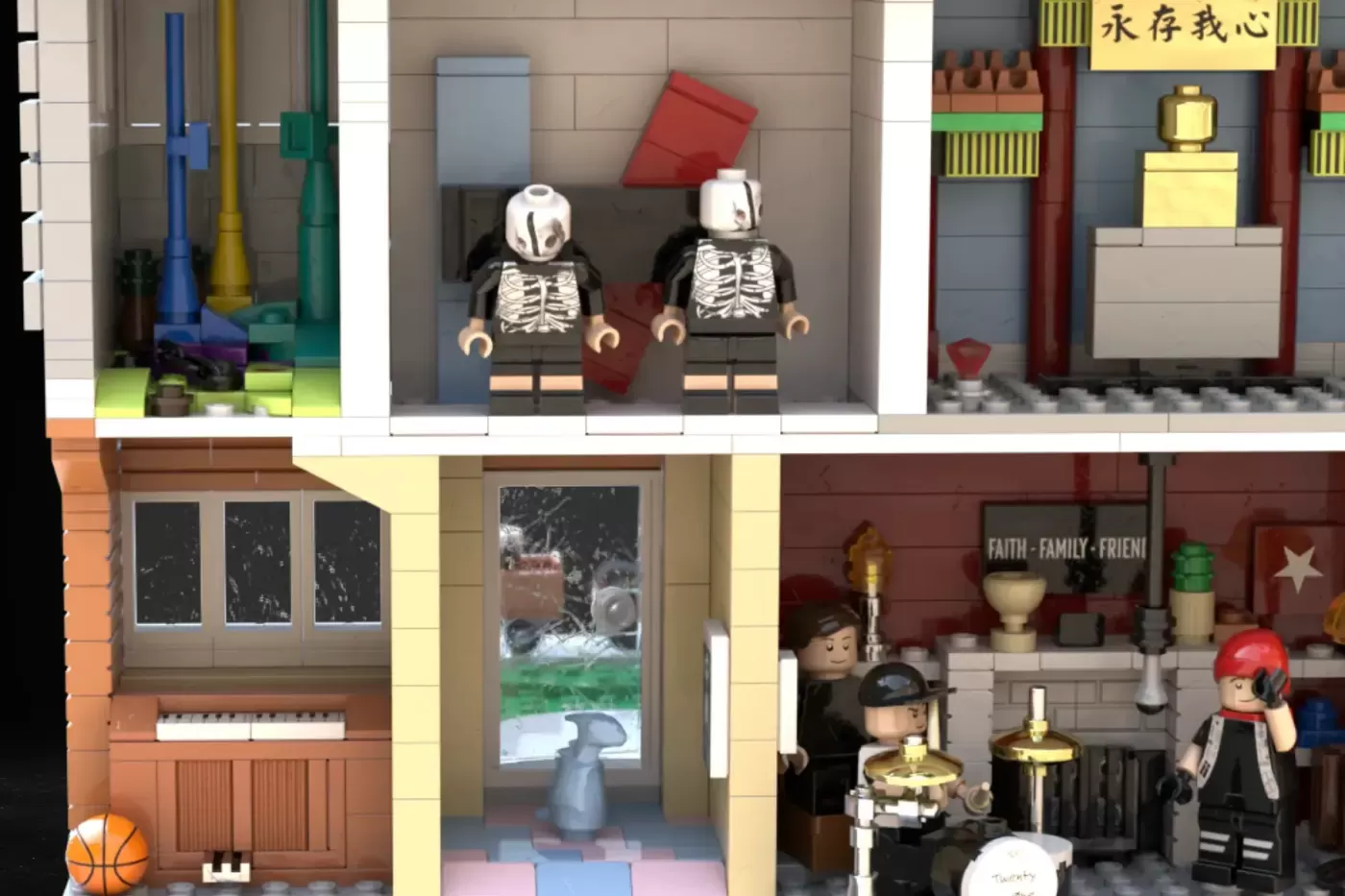 Twenty One Pilots LEGO® Ideas Set Hits 10K Supporters - Stressed Out House Could Become Reality ,  close-up
